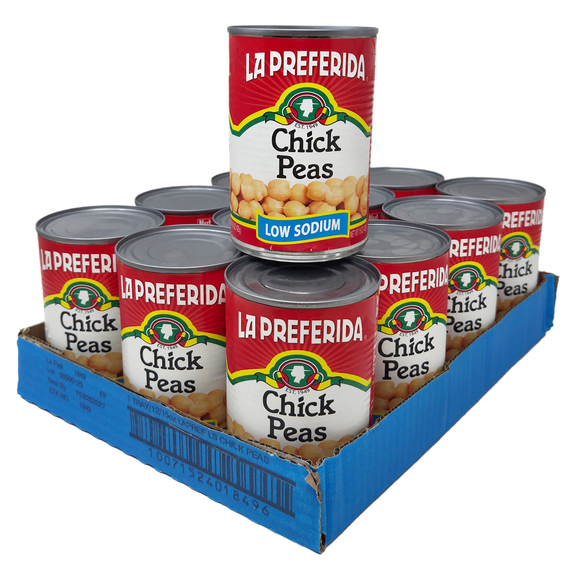 Case of 12 La Preferida Low Sodium Chicken Peas 15oz